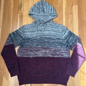 American Eagle Outfitters Seriously Soft Knit Hoodie Sweater Ombré Men's Medium